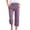 35# Light Purple, variant on Cotton Linen Capris for Women Casual Summer Straight Wide Leg Loose Drawstring Elastic Waist Petite Pull On Pants for Women White XL