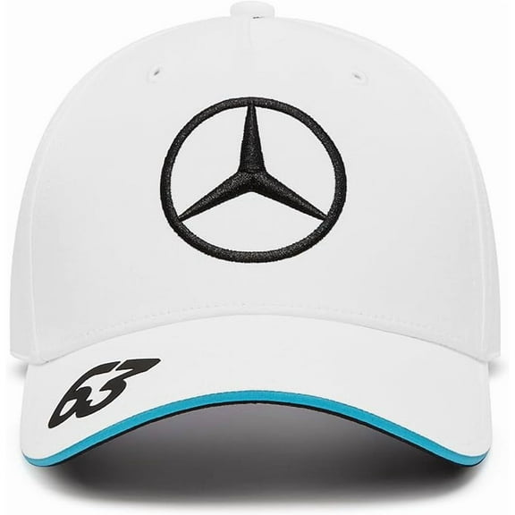 Mercedes AMG Petronas F1 2024 George Russell Team Driver Hat -Black/White/Blue