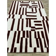 thumbnail image 2 of Hand Tufted Design Carpets for Living Room-Bedroom Handmade New White & Marron colour Area Rug, 2 of 5