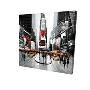 Begin Home Decor 2080-1212-CI222 12 x 12 in. New York City Busy Street-Print on Canvas