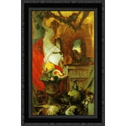 Allegory of Lust for Life 18x24 Black Ornate Wood Framed Canvas Art by Makart, Hans