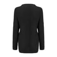 thumbnail image 4 of Aocisk Chandail Tricoté Ample à Col Rond et Épaules Tombantes pour Femmes, Noir, TG, Mode Hivernale, 4 of 5
