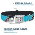 thumbnail image 4 of Aniplex of America Pet Collar, Dog Collar Metal Seatbelt Buckle, Demon Slayer Giyu and Sabito Warding Mask Pose Blue, 20 to 31 Inches 1.5 Inch Wide, 4 of 8