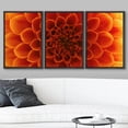 thumbnail image 2 of wall26 Framed Canvas Print Wall Art Orange Chrysanthemum Flower Petal Close Up Floral Botanical Photography Modern Rustic Relax/Calm Colorful for Living Room, Bedroom, Office - 16"x24"x3 Bl, 2 of 5