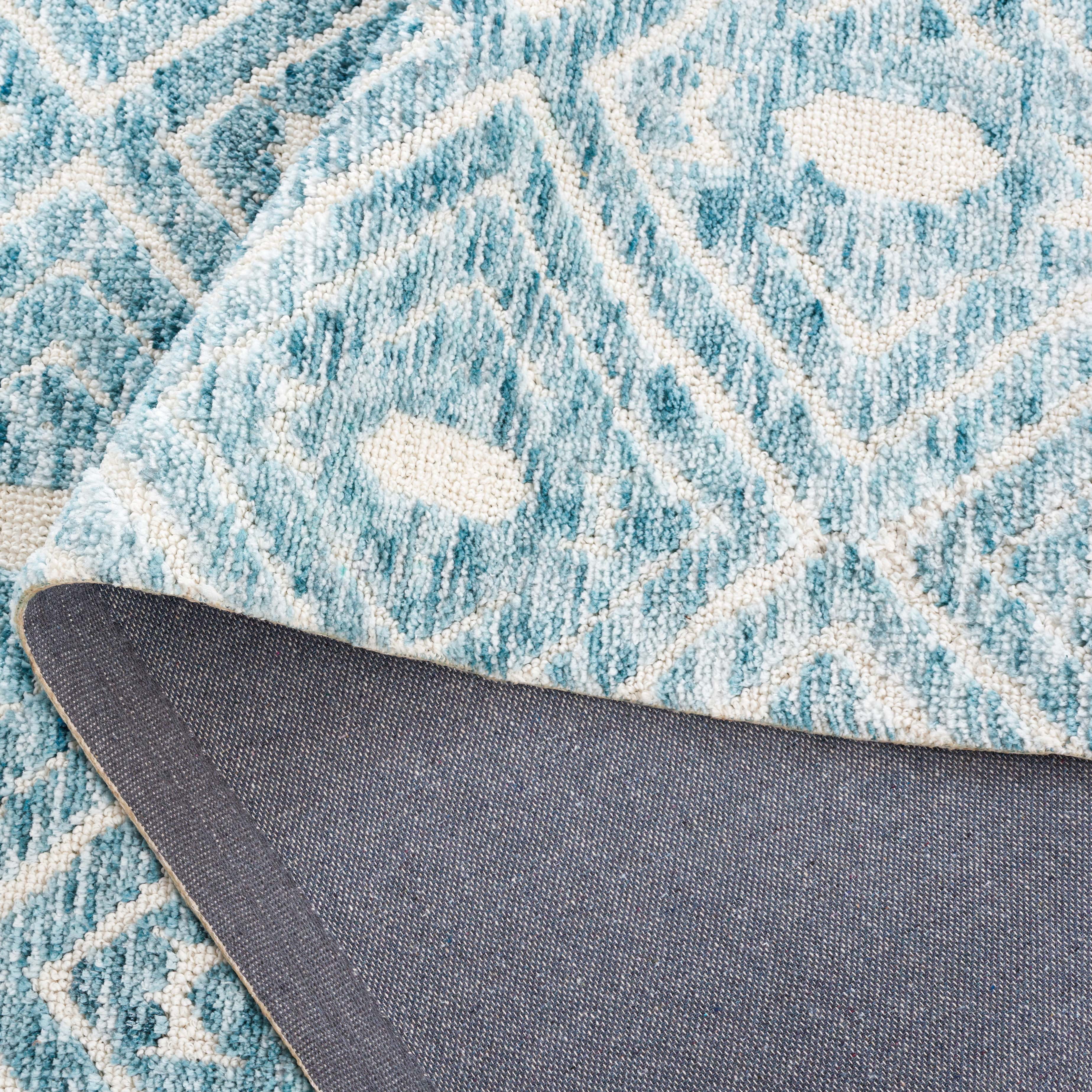 SAFAVIEH Audrey Jaxon Trellis Area Rug, Blue/Ivory, 5' x 8'