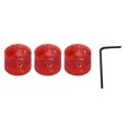thumbnail image 3 of Bouton de Volume pour Guitare, 3 Pcs Bouton de Guitare Électrique à Grand Application Joli Design pour Remplacement Rouge, 3 of 8