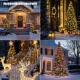 thumbnail image 3 of ZELUXDOT Fairy Lights Plug in,66FT 400 LEDs Waterproof Led String Lights,8 Modes Remote Twinkle Light for Bedroom Window Weddings Christmas Holiday Decoration,Silver Wire,2 Inch Led Space,Warm White, 3 of 8