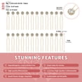 thumbnail image 4 of Miallo 24 Pcs Gold Hair Pins for Blonde Hair, Decorative Metal Bobby Pins Set, Strong Hold Hair Accessories for Wedding & Party, 4 of 7