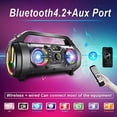thumbnail image 2 of Altavoces Bluetooth Tenmiya A66 30W Portátil con Subwoofer Radio FM Luces RGB 10H de Reproducción, 2 of 3