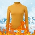 thumbnail image 2 of Women Thermal Top Shirt Winter Tops For Women Crew Neck Lined Thermal Thermal Underwear Slim Tops Long Sleeve Thermal Shirts, 2 of 5