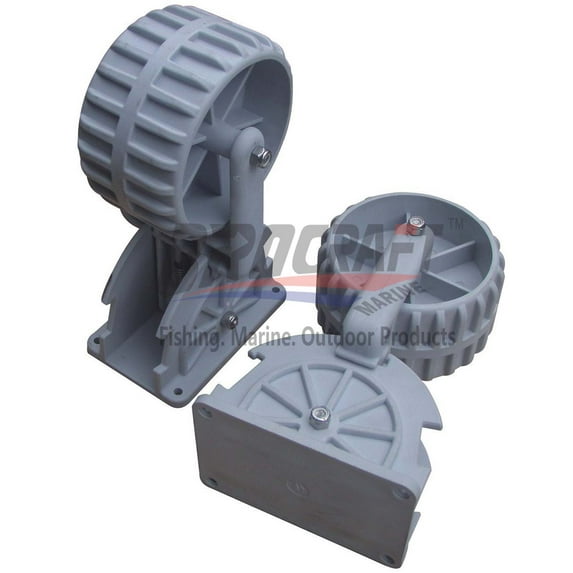 Brocraft Flip-up Dinghy Wheels, Fit Dinghy, Aluminum , Inflatable Boat