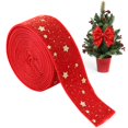 thumbnail image 5 of Christmas Velvet Wired Edge Ribbon,0.98 Inch Wide Xmas Ribbon,Craft Supply for Tree Decor Gift Wrapping Wreath Garland Bow Making,Indoor Outdoor Farmhouse Xmas Holiday Decor, 5 of 5