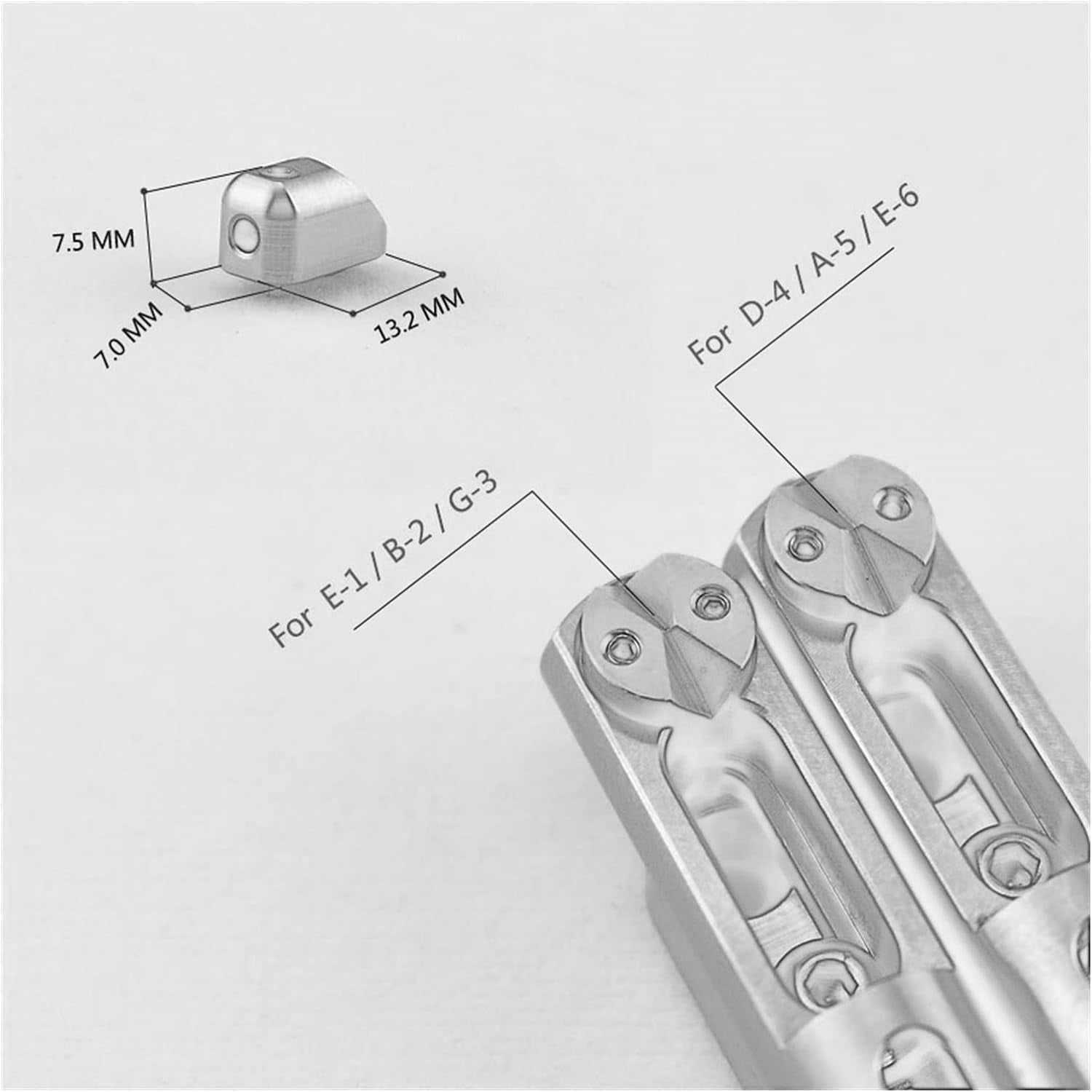 Stainless Steel Headless Guitar Bridge Set Single Bridge Silver for 6/7/8 String Electric Guitars for Headless Guitar Bridge Replacement Parts
