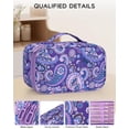 thumbnail image 4 of Bolsa de Maquillaje de Viaje Relavel Pequeña Floral con Compartimento para Brochas, 4 of 9