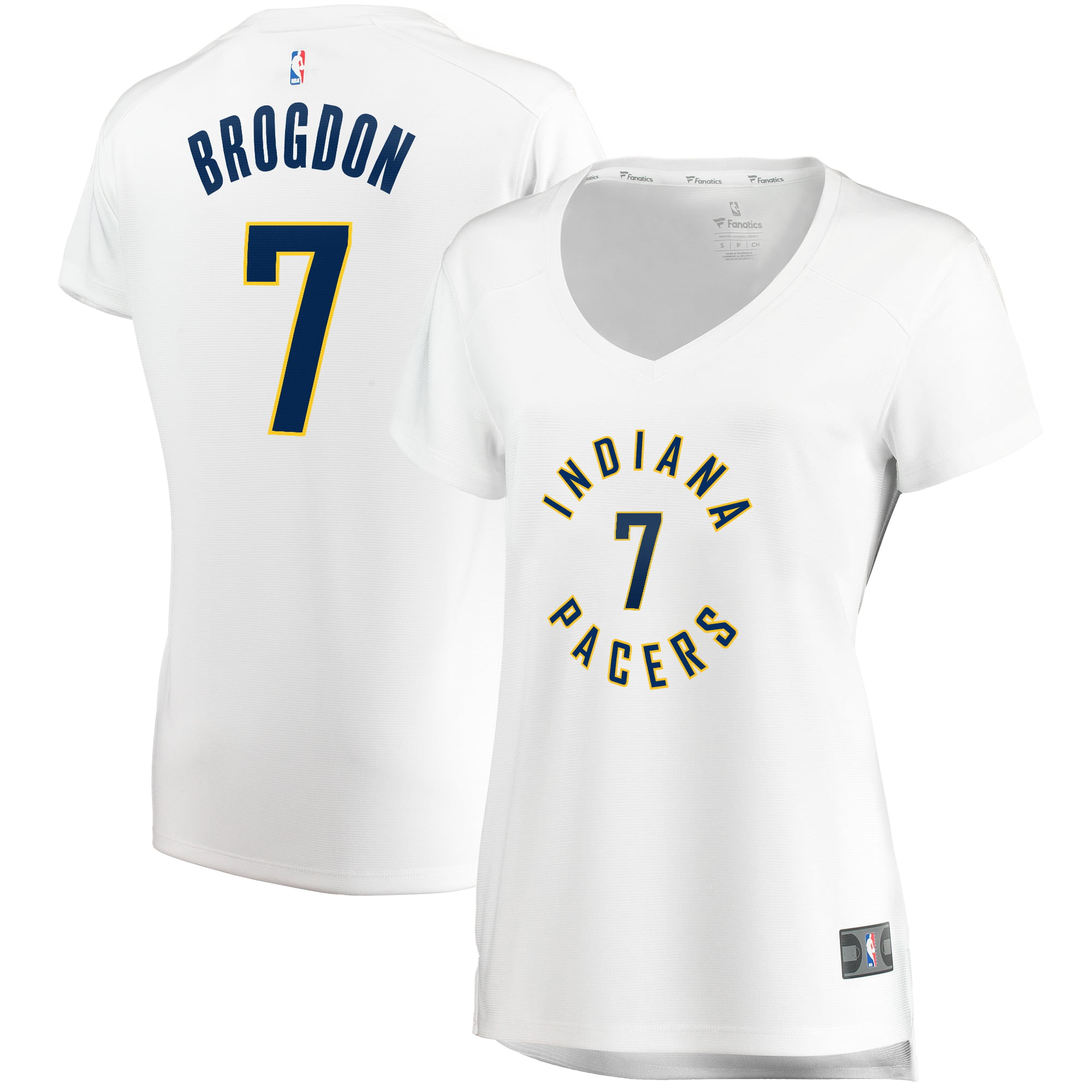 Malcolm Brogdon Indiana Pacers Fanatics Branded Women's Fast Break Replica Jersey White - Association Edition - Walmart.com