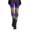 Dark Gray, variant on BOOMILK Mardi Gras Leggings for Women Trendy Print Elastic High Waisted Legging Plus Size Party Carnival Skinny Pants