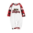 thumbnail image 3 of Odeerbi Christmas Pajamas for Family Holiday Long Sleeve Family Christmas Pajamas Matching Sets Toddler Christmas Plaid Printed Blouse Tops + Pants Sleepwear Family Matching PJs Set Red, 3 of 5