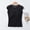 #284-Black, variant on Womens Mesh Sheer Shirts Summer Short Sleeve Blouse Going Out Slim Fitted Crew Neck Tops
