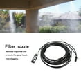 thumbnail image 4 of Outdoor Misting System, Misting Cooling System with 29.5ft Pump Filter Nozzles Power Supply, Mist Hose Kit for Patio Backyard Garden Greenhouse Watering, 4 of 7