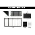 thumbnail image 6 of Proreck DJ Foldable Facade Booth With Table Panel 24x48 Inch, Black Metal Frame Replaceable White And Black Scrims, 6 of 9