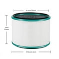 thumbnail image 2 of Replacement Activated Carbon Air Filter for Dyson HP03 HP02 Pure Hot + Cool Link Air Purifier and Dyson DP01 Desk Air Purifier, 2 of 5