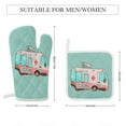 thumbnail image 2 of Excavator Fire Truck Racing Insulated Gloves And Pot Mats (four Piece Set), 2 of 6