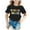 Black, variant on Girls Casual Short Sleeve Printed Tee for School Season Fashion Round Neck Comfortable Top T-Shirts Kids Short Sleeve Crewneck Solid Basic Tees Casual Tops