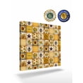 thumbnail image 2 of Farmhouse Canvas Wall Art, Sunflower Gnome Bee Star Yellow Buffalo Plaid Patchwork Framed Wall Decor Modern Artwork Prints Painting for Living Room, Bedroom, Kitchen & Cafe Decor 16x16 Inch, 2 of 9