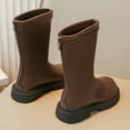 thumbnail image 6 of BOBOGOJP Girls Knee High Boots Side Zipper Riding Shoes for Little Kid/Big Kid Brown for Size 1.5, 6 of 7