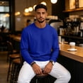 thumbnail image 6 of Men's Long Sleeve Tee Shirts Crew Neck Casual T-Shirts Soft Classic Style for Daily Casual,M, 6 of 9