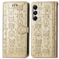 thumbnail image 4 of Funda Cartera FOXDOCK para Samsung Galaxy A55 5G , Flip PU con Relieve de Gatos y Perros, Tarjetero y Soporte, 4 of 6