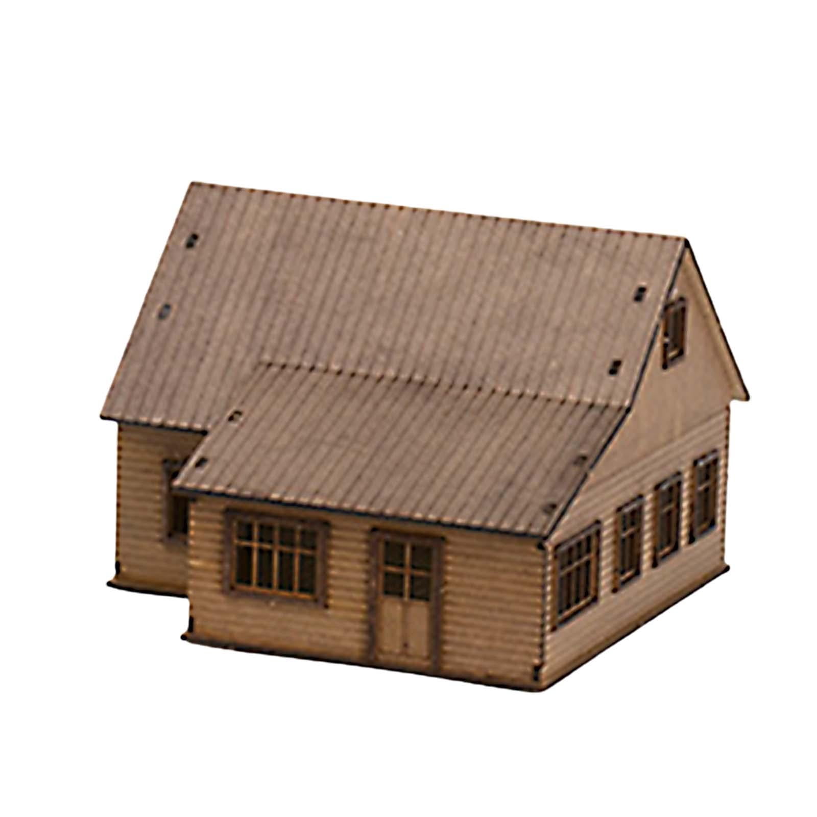 1/72 House Model Building Kits Landscape Building Materials Hobby Toys Educational Learning Toy Layout Scenery for Diorama Layout Accessory Style G