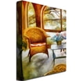 thumbnail image 4 of Michelle Calkins 'Wicker Chair and Cyclmen' Canvas Art, 4 of 4
