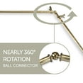 thumbnail image 3 of Florence 13/16" 6-Sided Bay Window Curtain Rod - Antique Brass, 3 of 3