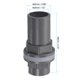 thumbnail image 2 of Adaptador de conector de tubo recto de PVC para tanque de agua Uxcell, gris 1/2" 3, 2 of 6