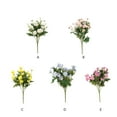 thumbnail image 2 of Cateissary Flor artificial elegante de 2 piezas, apariencia realista, flor falsa de amplia aplicación para interiores o exteriores Flores artificiales azul, 2 of 6