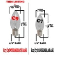 thumbnail image 4 of Novelty Lights Twinkle Red C9 Incandescent Traditional Vintage Christmas Replacement Bulbs 25 Pack, 4 of 5