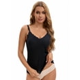 thumbnail image 4 of Unique Bargains Women's Lace Nursing Camisoles with Built-In Bra M Black, 4 of 6