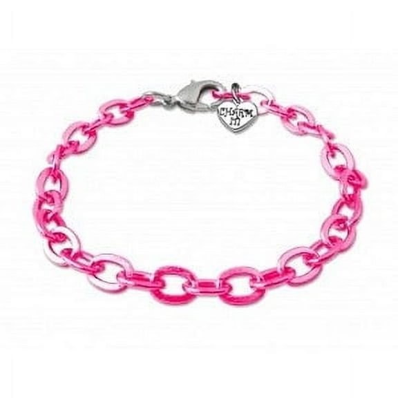 CHARM IT! Pink Chain Link Charm Bracelet