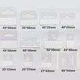 thumbnail image 2 of 100 Pcs PVC Slot Hole Adhesive Hang Tabs Hook Merchandise Package Box Bag Hangers Peghooks Display For Store Retail A5, 2 of 6