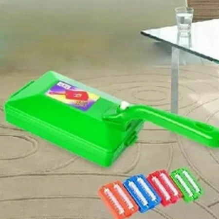 

KABOER Plastic Handled Carpet Table Sweeper Brush Collector 2 Roller Random Style Gift