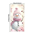 thumbnail image 3 of Gnmfd Christmas Door Cover Decoration 35"x71" Holiday Fabric Front Door Wrap for Xmas Party Celebration Classroom Winter Door Decor Holiday Christmas Gift Blanket Storage Throw Blanket, 3 of 9