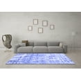 thumbnail image 3 of Ahgly Company Machine Washable Indoor Square Oriental Blue Industrial Area Rugs, 7' Square, 3 of 4