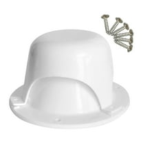 RV Plumbing Vent Cap Replacement Kit for Camper Trailer Roof 2 Inch Pipe White with 6 Screws Weather Resistant