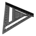 thumbnail image 3 of Oubit Pouces Triangle Règle, 12in Triangle Règle en Alliage d'Aluminium Triangle Règle Bois de Performance Entraîné, 3 of 9