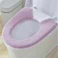 Toilet seat cover, fixed stretchable washable fiber cloth toilet seat