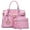 Pink-2, variant on MKP Top Handle Tote Handbags Work Shoulder Bags with Matching Wristlet Wallet for Women