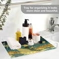 thumbnail image 5 of WOBOGO Acrylic Serving Trays 15.7x11.8 Inch Spill Proof Clear Decorative Organizer with Handle A Sea Full Of Golden Stars, 5 of 7
