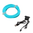 thumbnail image 3 of MORESEC 8Pcs LED Lights, Car Interior LED Atmosphere Lights, 5 Meter EL Cold Light Strip with USB Drive, Multi Color Decorative Lighting for Vehicle Home, Easy Installation, Dazzling Effect, 3 of 9