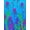 Blue, Pattern 6, variant on ODIKA 4'x6' Machine Washable Non-Slip Area Rug, Enchanting Mermaid Latch Hook Pillow Design High Traffic Rug, Pink, 726026